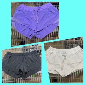 Bundle (3) lululemon Hotty Hot shorts